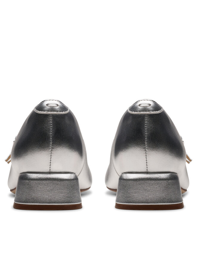 Clarks Балетки Clarks Daiss 30 Shine 26179900 Срібний