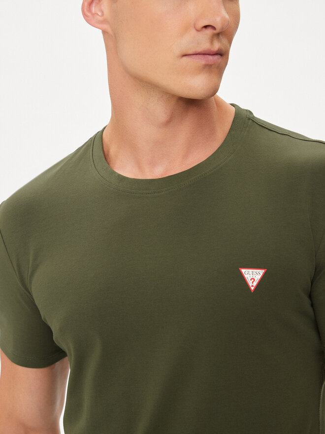 Guess Guess Marškinėliai M2YI24 J1314 Žalia Slim Fit
