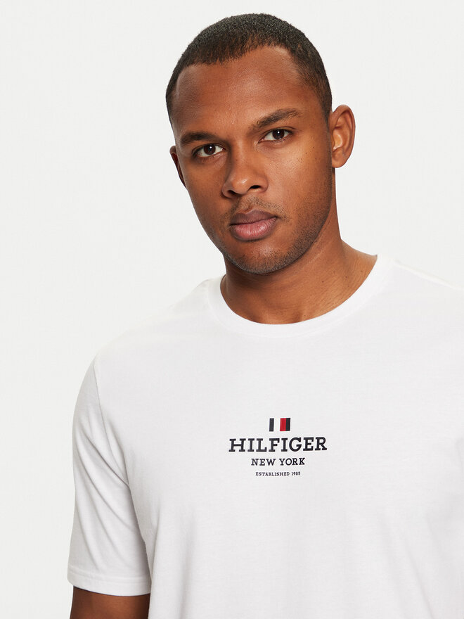 Tommy Hilfiger Tommy Hilfiger Marškinėliai MW0MW38980 Balta Regular Fit