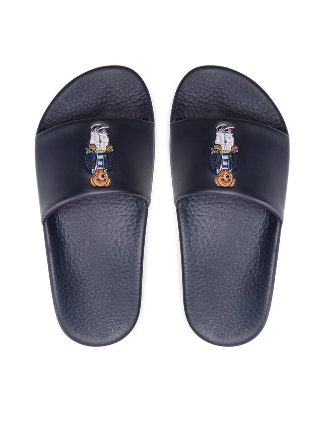 Polo Ralph Lauren Pantoletten Polo Ralph Lauren Polo Slide 809861591001 Dunkelblau