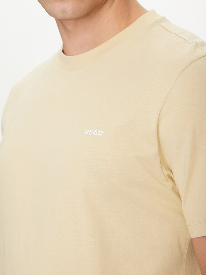 HUGO HUGO Camiseta Dero222 50466158 Beis Regular Fit