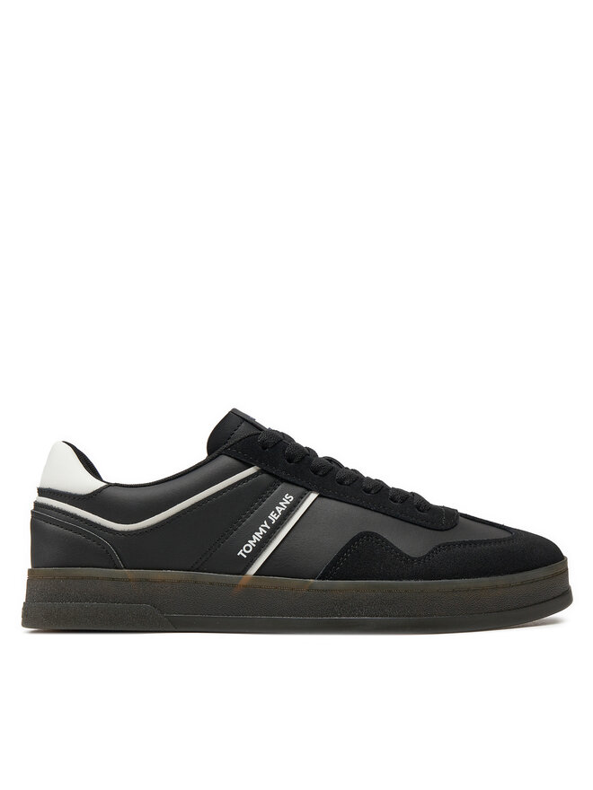 Tommy Jeans Sneakersy Tommy Jeans Leather Retro Cupsole EM0EM01414 Černá