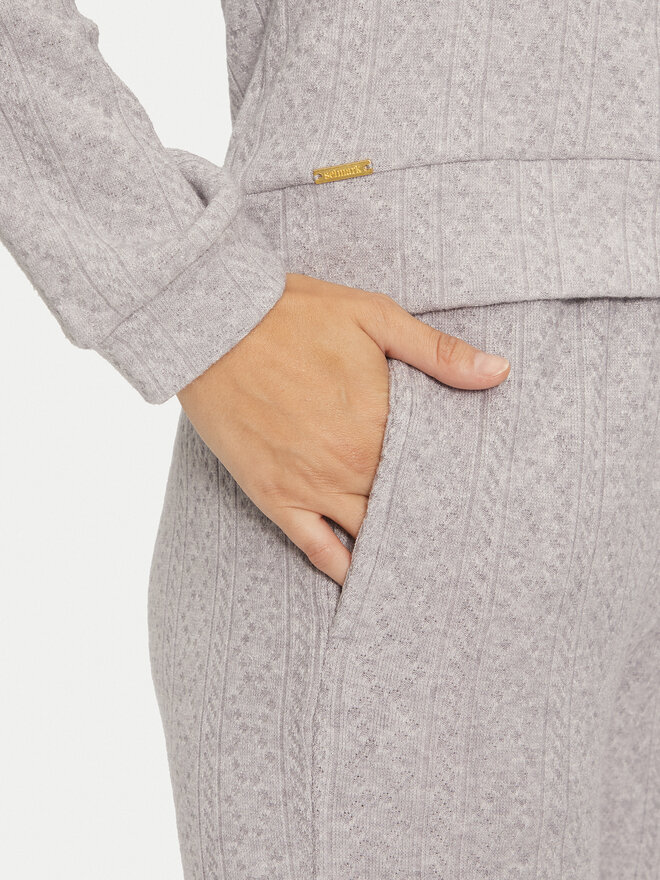Selmark Selmark Pyjama P8673 Grau Regular Fit
