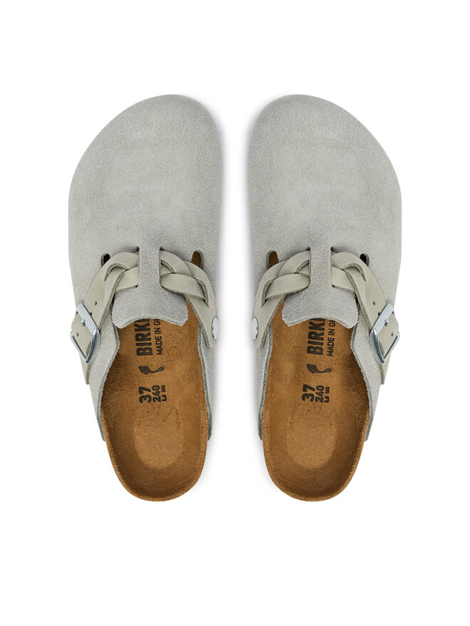 Birkenstock Шльопанці Birkenstock Boston Braided 1032933 Світло-сірий