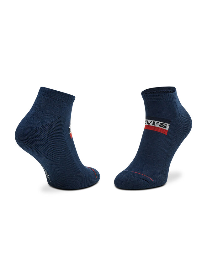 Levi's® Set de 2 perechi de șosete medii unisex Levi's® 701219507 Bleumarin
