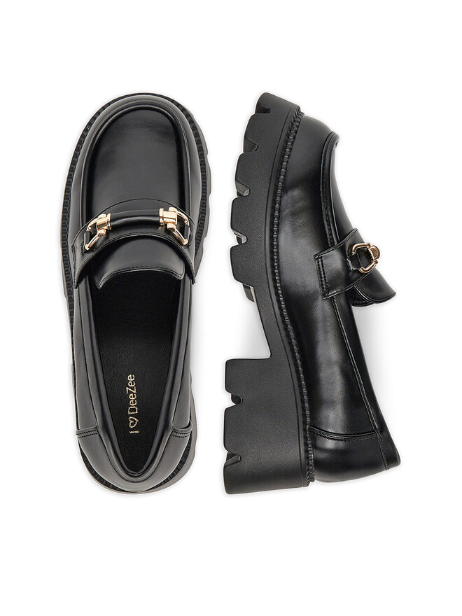 DeeZee Loafersy DeeZee FBD-20306 Czarny