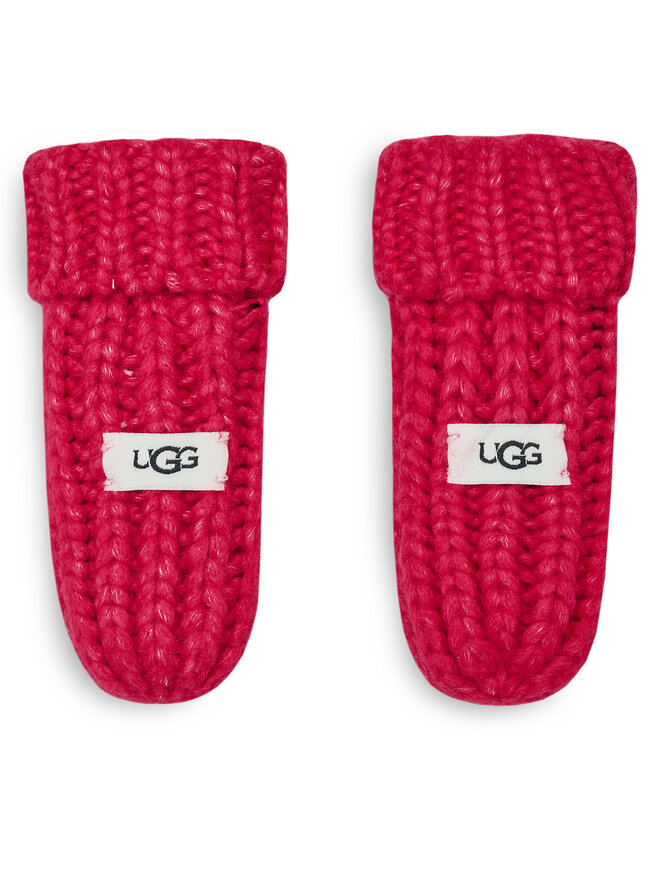 Ugg Σετ σκούφος και γάντια Ugg K Infant Knit Set 22726 Ροζ