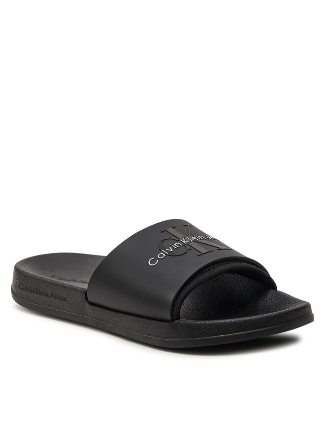 Calvin Klein Jeans Παντόφλες Calvin Klein Jeans Slide Monogram Tpu Ml Wn YW0YW00585 Μαύρο