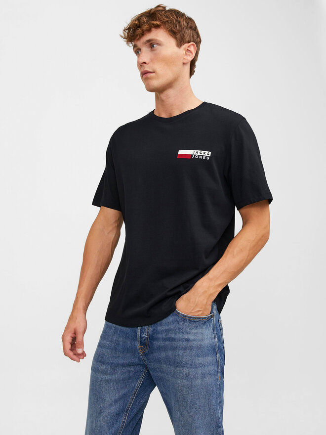 Jack&Jones Jack&Jones Marškinėliai Corp 12233999 Juoda Standard Fit