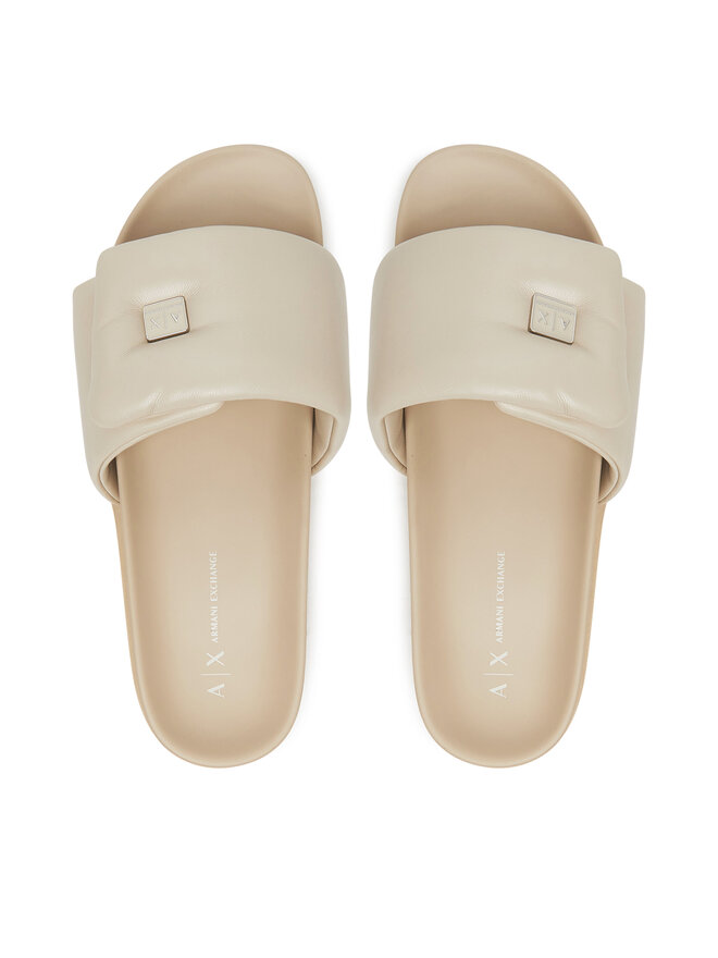 Armani Exchange Şlapi Armani Exchange XDP061 XV926 01819 Écru