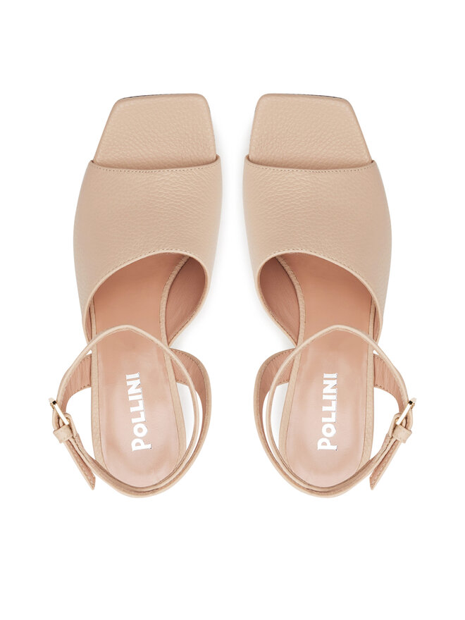 Pollini Sandały Pollini SA16077C1MTD0122 Beżowy
