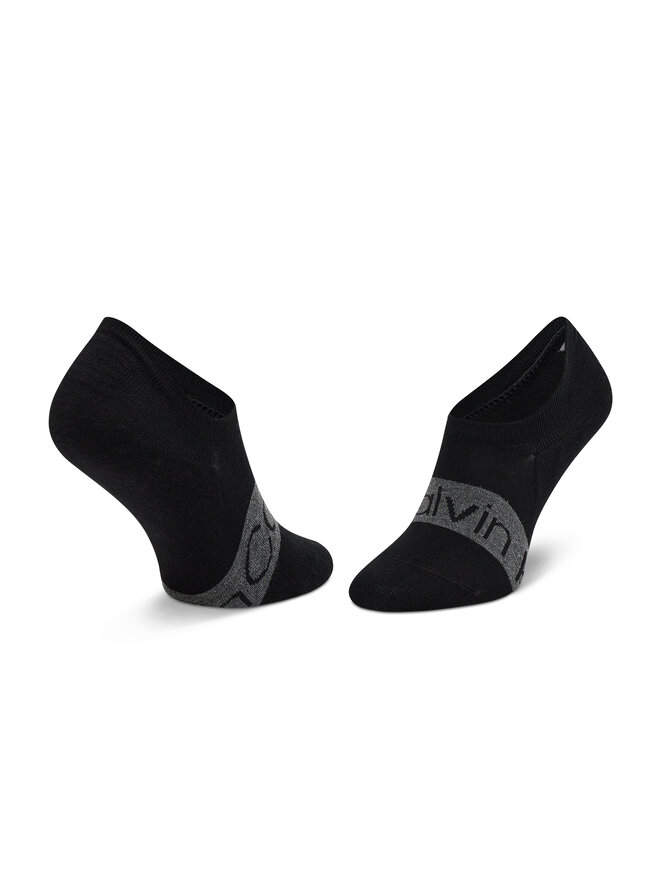 Calvin Klein 2 pár férfi bokazokni Calvin Klein 701218713 Fekete