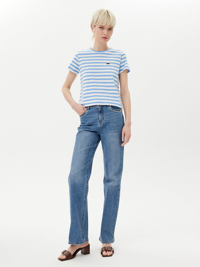KARL LAGERFELD KARL LAGERFELD T-Shirt A1W17099 Blau Regular Fit
