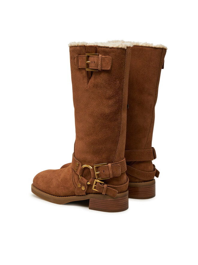 MICHAEL Michael Kors Kozačky ve vojenském stylu MICHAEL Michael Kors Crosby 40F4CBFB6S Hnědá