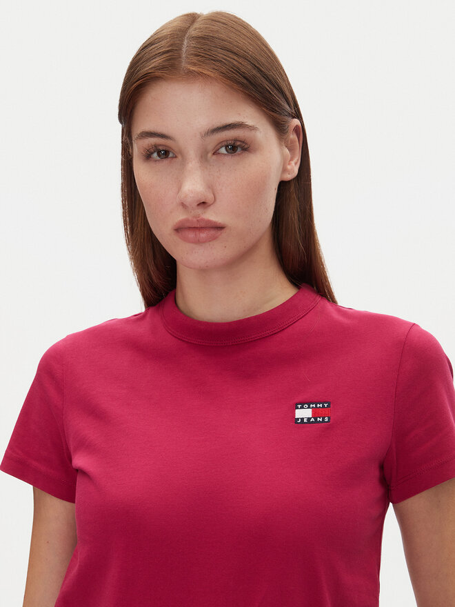Tommy Jeans Tommy Jeans Marškinėliai Tjw Reg Badge Tee DW0DW20153 Rožinė Regular Fit
