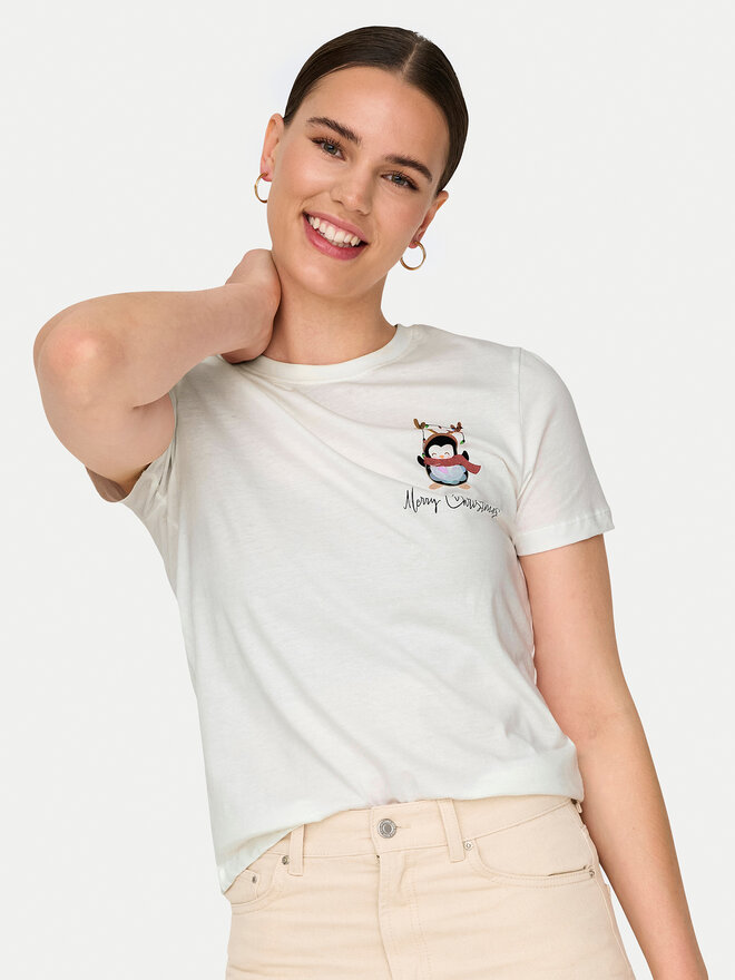ONLY ONLY T-Shirt Kita 15331069 Weiß Regular Fit