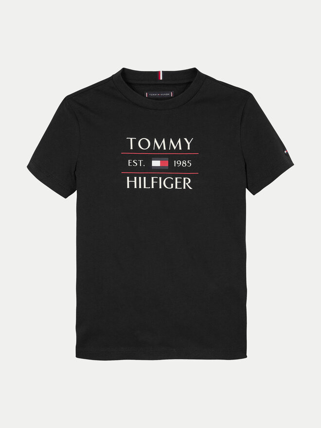 Tommy Hilfiger Tommy Hilfiger Marškinėliai KB0KB09538 D Juoda Regular Fit