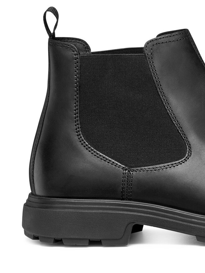 Geox Kotníková obuv s elastickým prvkem Geox U Meiern U56LZA 000FF C9999 Černá