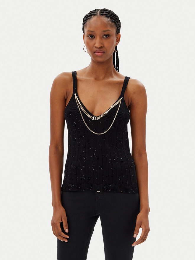 MET MET Τοπ M10 238MG Μαύρο Regular Fit