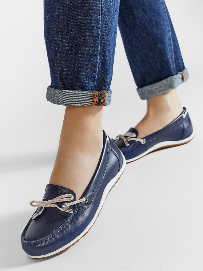 Geox Mokaszin Geox D Vega Moc B D92DNB 043BC C4EA5 Sötétkék