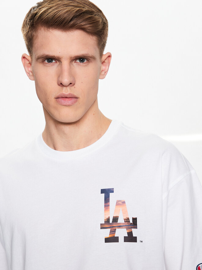 Champion Champion Marškinėliai 218923 Balta Relaxed Fit