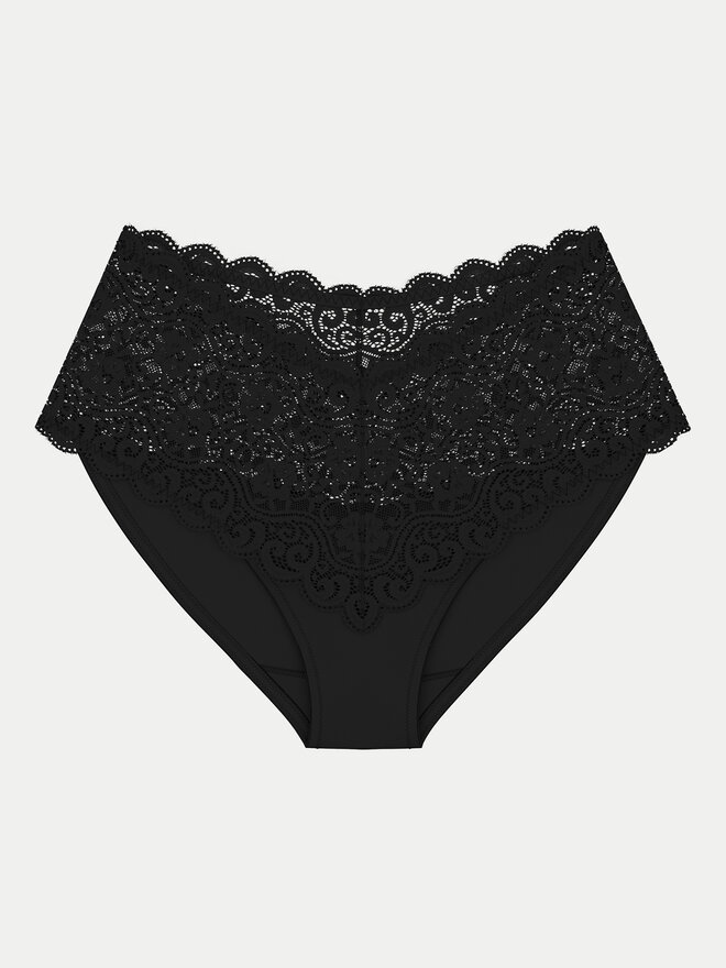 Triumph Triumph Klasikinės kelnaitės aukštu juosmeniu Amourette 10210675 Juoda