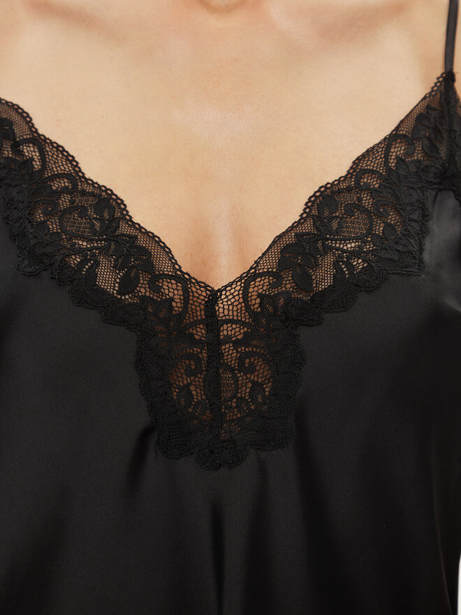 Selmark Selmark Сорочка-піжама Gabrielle 61061 Чорний Regular Fit