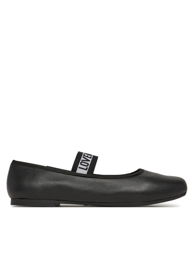 LOVE MOSCHINO Baleriny LOVE MOSCHINO JA11071G0MIE0000 Czarny