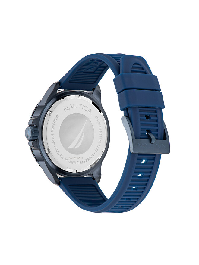 Nautica Pulkstenis Nautica NAPWRS401 Tumši zils