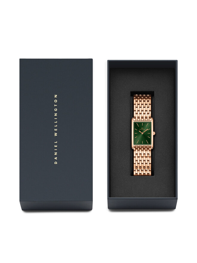 Daniel Wellington Zegarek Daniel Wellington Bound 9-Link Emerald DW00100704 Złoty