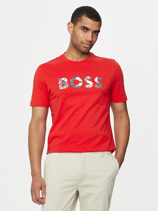BOSS BOSS Camiseta Thompson 15 50513382 Rojo Regular Fit