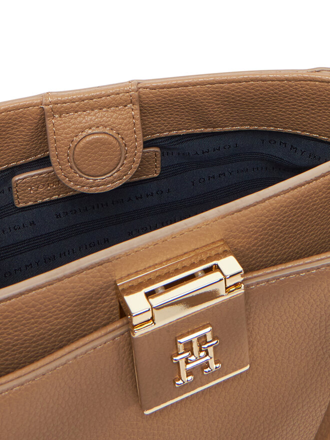 Tommy Hilfiger Ročna torba Tommy Hilfiger Th Her Mini Tote AW0AW17190 Rjava