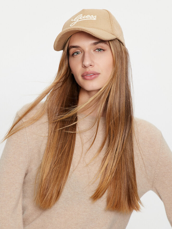 Guess Kšiltovka Guess AW5182 WOL01 Béžová