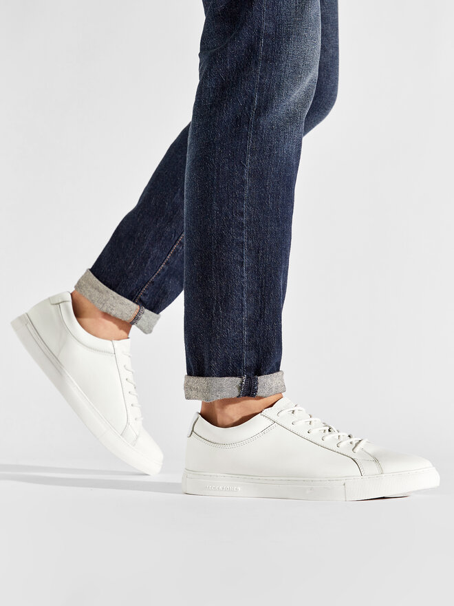 Jack&Jones Sneakersy Jack&Jones Jfwgalaxy Leather 12202588 Bílá