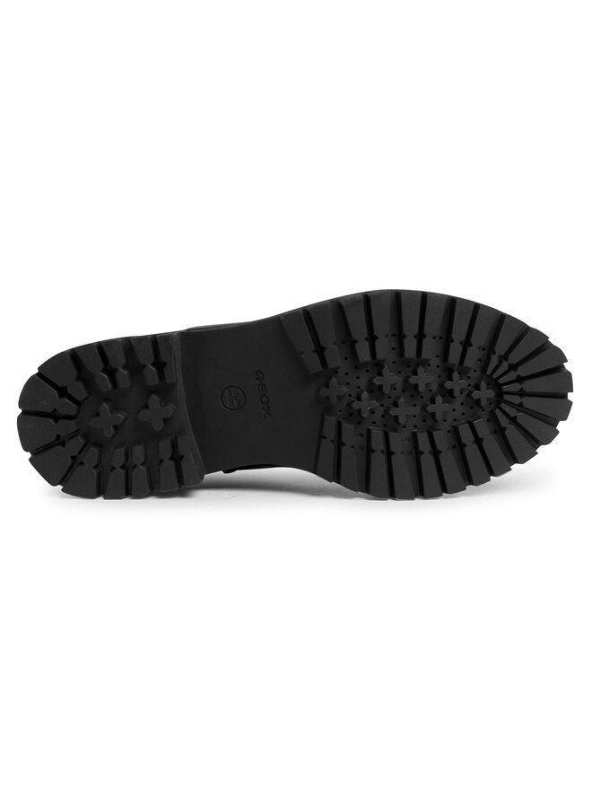 Geox Kozačky ve vojenském stylu Geox D Iridea C D04HRC 05443 C9999 Černá