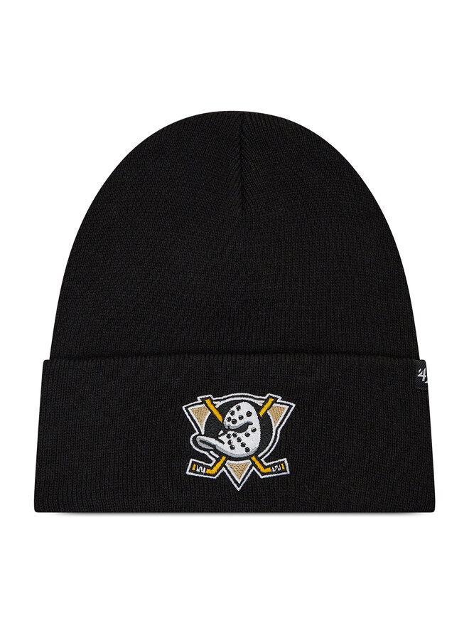 47 Brand Czapka 47 Brand Nhl Anahein Ducks Haymaker '47 Cuff Knit H-HYMKR25ACE-BKC Czarny