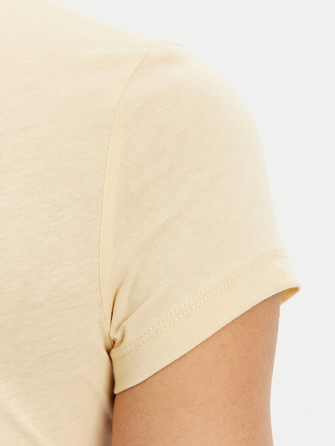 Tommy Jeans Tommy Jeans Marškinėliai Tonal Linear DW0DW20315 Geltona Slim Fit