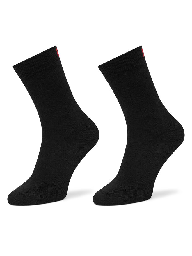 HUGO 2er-Set hohe Damensocken HUGO 50502046 Schwarz