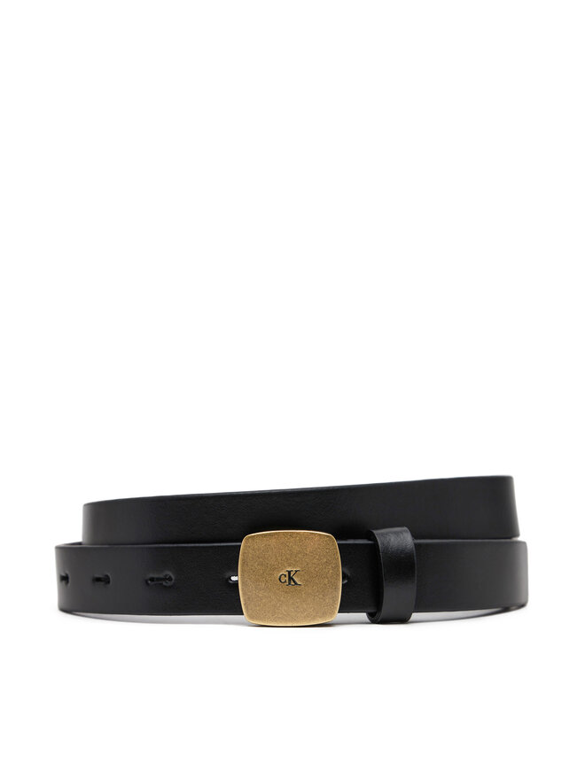 Calvin Klein Jeans Pasek Damski Calvin Klein Jeans Casual Plaque Buckle 20Mm LV04K7007G Czarny