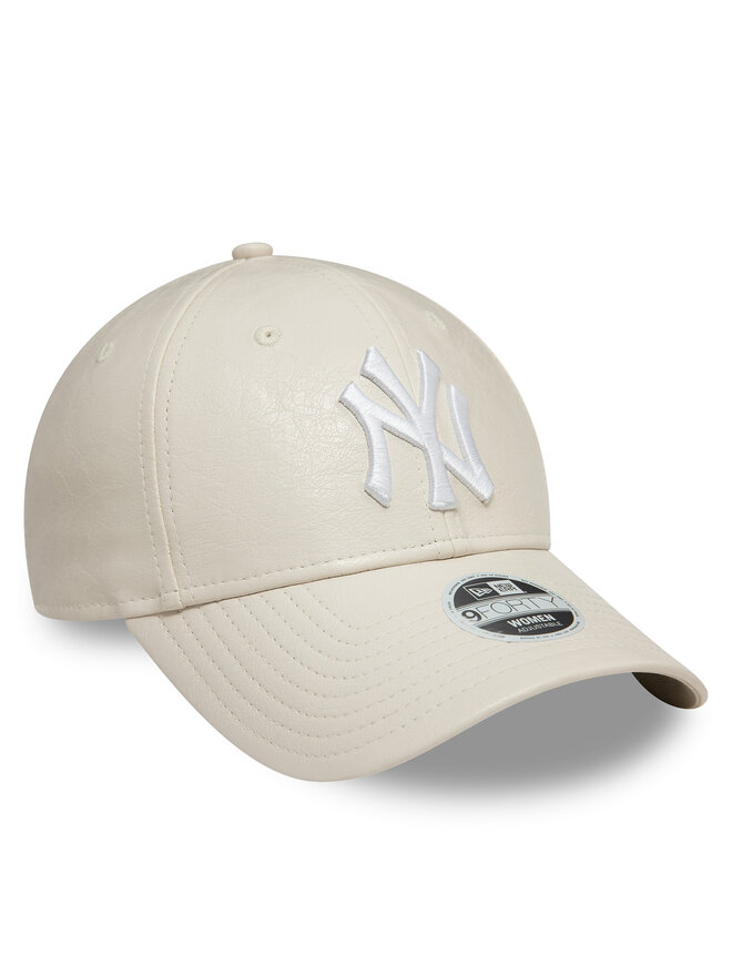 New Era Șapcă New Era New York Yankees Crinkled Pu 9Forty 60595393 Écru