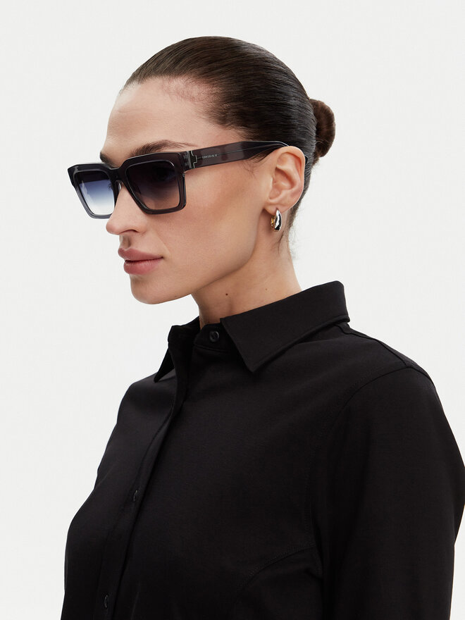 Trussardi Okulary przeciwsłoneczne Trussardi TSM9028 Szary