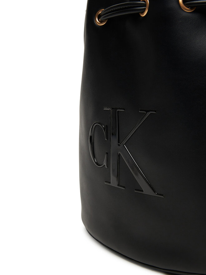 Calvin Klein Soma Calvin Klein Bold Ck Large Bucket Bag LV04F3232G Melns