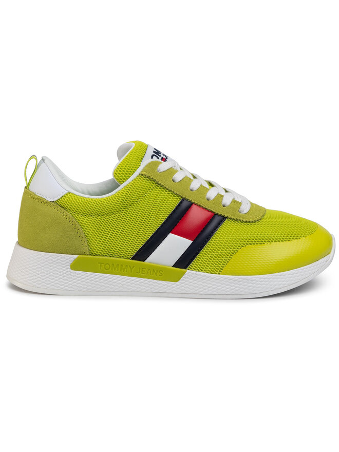 Tommy Jeans Сникърси Tommy Jeans Flexi Tommy Jeans Flag Sneaker EM0EM00400 Зелен