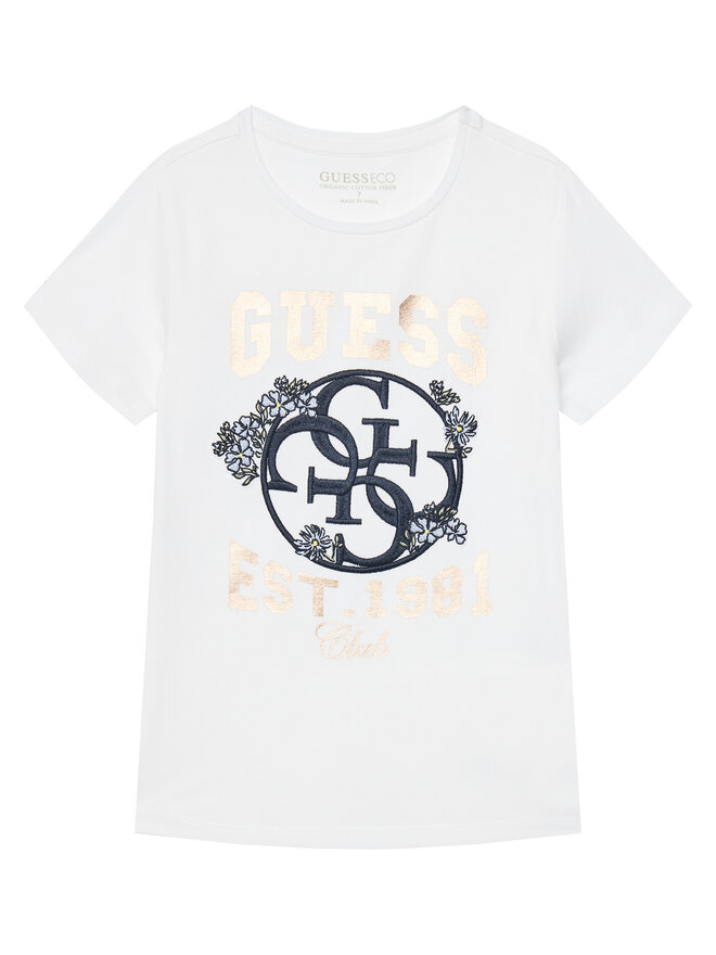 Guess Guess Футболка J5YI25 K6YW4 Білий Regular Fit
