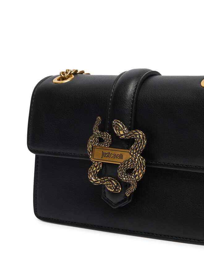 Just Cavalli Handtasche Just Cavalli Iconic Snakes 81RA4BA3 ZSA89 Schwarz