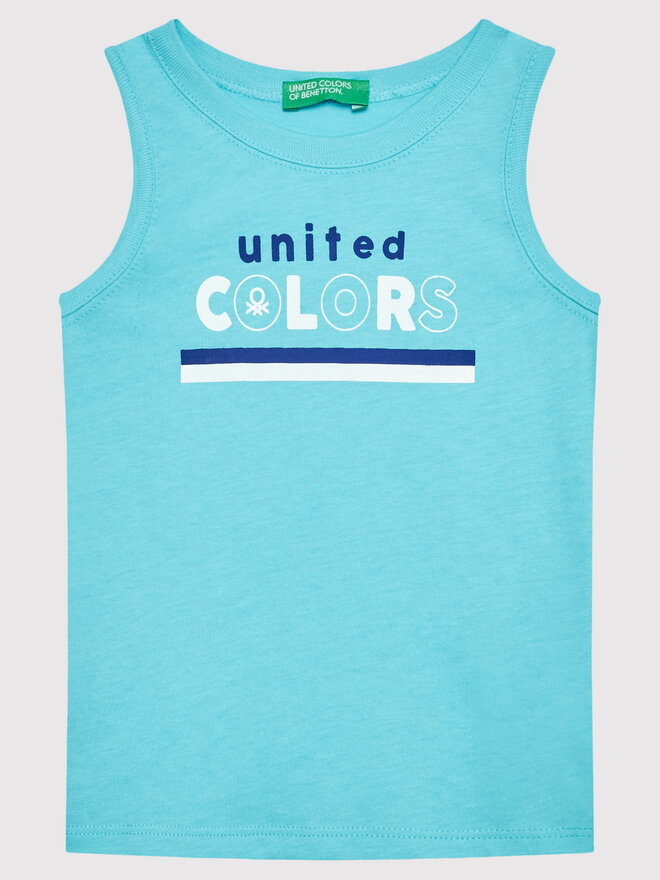 United Colors Of Benetton United Colors Of Benetton Marškinėliai 3I1XGH002 Mėlyna Regular Fit