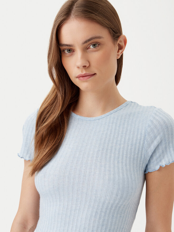Noisy May Noisy May Camiseta Berry 27015446 Celeste Slim Fit