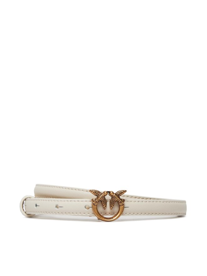 PINKO Pasek na talię Pinko Love Berry H1 Belt PE 24 PLT01 102148 A0F1 Biały