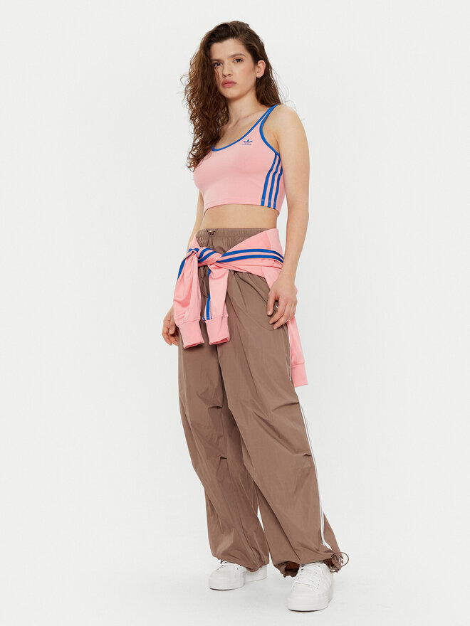 adidas adidas Топ adicolor 3-Stripes JP2293 Рожевий Slim Fit