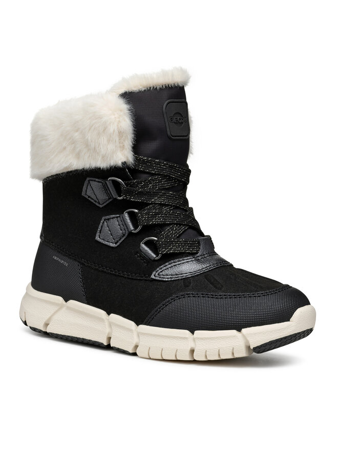 Geox Μπότες Χιονιού Geox J Flexyper Girl B Ab J46APA 0AU50 C9B1P S Μαύρο